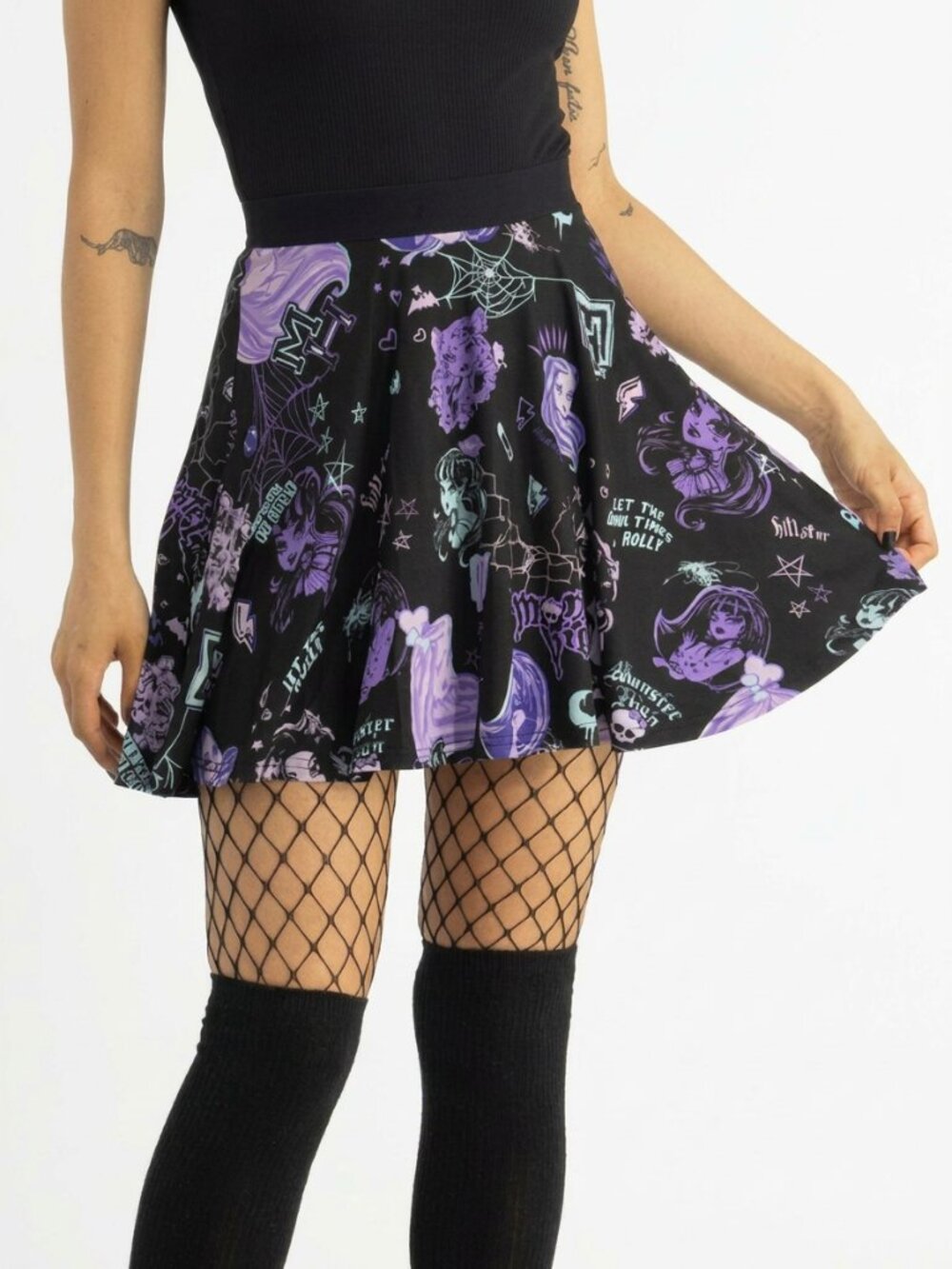 KILLSTAR x Monster High Haunt It mini skater skirt